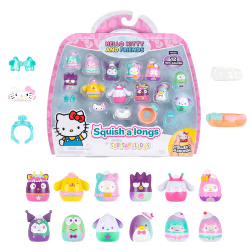 Squish-a-longs Hello Kitty and Friends Dreamland 12-Pack