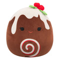 8-Inch Fleur the Yule Log with Holly - 1