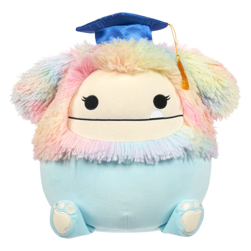 12-Inch Zozo the Teal Bigfoot in Graduation Cap