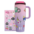 Squishmallows Sticker Bomb Tumbler with Straw - 1