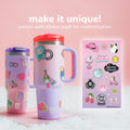 Squishmallows Sticker Bomb Tumbler with Straw - 5